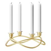 Georg Jensen - Season Ljusstake 4-armad 26 cm Guld matt