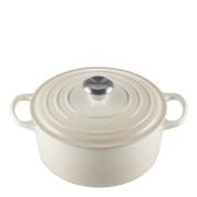 Le Creuset - Signature Gjutjärnsgryta rund 26 cm 5,3 L Meringue