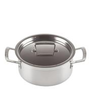 Le Creuset - 3-Ply Gryta Låg med lock 20 cm 3 L