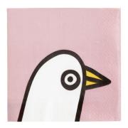 Iittala - Oiva Toikka Collection Servett Birdie 33x33 cm Rosa