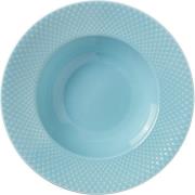 Lyngby Porcelæn - Rhombe Color Tallrik Djup 24.5 cm Turkos