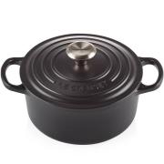 Le Creuset - Signature Gjutjärnsgryta rund 24 cm 4,2 L matte black