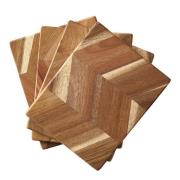 Aida - Butterboard 4-pack 15x12 cm akacia