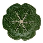 Bordallo Pinheiro - Cabbage Tallrik Kålblad 26,5 cm Grön