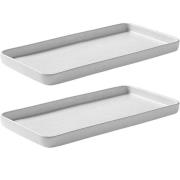 Aida - Raw Tallrik rektangulär 34x18 cm 2-pack Arctic White