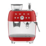 SMEG - Smeg Manuell Kaffemaskin med Kvarn EGF03 Röd