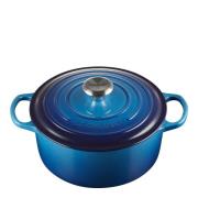 Le Creuset - Signature Gjutjärnsgryta Rund 4,2 L/24cm Azure