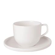 Villeroy & Boch - Afina Kaffekopp med Fat 15 cl Vit