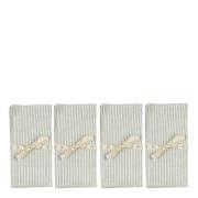 Chamois - Stripe Randig Servett 4-pack 50x50 cm Seafoam/Randig