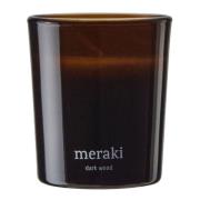 Meraki - Doftljus dark wood 7x6 cm brun