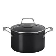 Le Creuset - ENSC gryta med glaslock 3,8 L 20 cm black