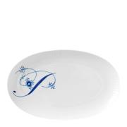 Royal Copenhagen - Blue Fluted Pl Alphabet oval tallrik P 23 cm