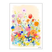 Poster & Frame - Anna Thomsen poster 50x70 cm field of flowers no1