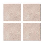 Stiernholm - Marmor glasunderlägg 10x10 cm 4-pack rosa