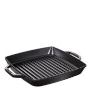 Staub - Pure Grillpanna 28 cm kvadratisk Svart