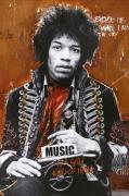 Malerifabrikken - Poster Hendrix by artist - Flerfärgad - Posters - Fr...