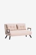 Hanah Home - Bäddsoffa 2-sits - Sando - Beige - Bäddsoffor - Från Home...