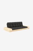 Karup Design - Base Bäddsoffa m. 2 sidolådor Tre sittplatser - Grå - B...