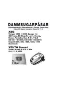 Champion Nordic - Dammpåsar AEG 5st 1st filter (1006CH) - Disk- & städ...