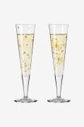 Ritzenhoff - Goldnacht Champagneglas 2-p 2024 - Flerfärgad - Vinglas -...