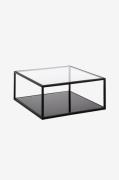 Kave Home - GREENHILL soffbord 80x80 cm - Transparent - Soffbord - Frå...