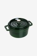 Staub - Gryta La Cocotte rund 22 cm, 2,6 l - Grön - Grytor & kastrulle...