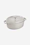 Staub - Gryta La Cocotte oval 23 cm, 2,35 l - Grå - Grytor & kastrulle...