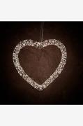 NORDFORM - Metal Heart 38x3,5Cm W/480LED - Vit - Adventsstjärnor - Frå...