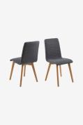NORDFORM - Stol Amos, 2-pack - Grå - Stolar - Från Homeroom