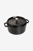 Staub - Gryta La Cocotte rund 26 cm, 5,2 l - Svart - Grytor & kastrull...