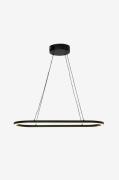 Aneta Lighting - Taklampa Oda oval - Svart - Takpendlar - Från Homeroo...