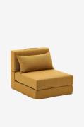 Kave Home - Fåtölj/säng 70 x 89 (200) cm - Gul - Fåtöljer - Från Homer...