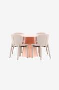 Venture Home - Matbord Lanzo med Astoria stol - Beige - Matgrupper - F...