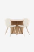Venture Home - Matbord Strada med Lilja-stol - Beige - Matgrupper - Fr...