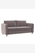 CosmoLiving by Cosmopolitan - Soffa 3 sittplatser Coco - Grå - 3-sits ...
