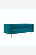 Dorel Home - Soffa 3 sittplatser Marseille - Grön - 3-sits soffor - Fr...