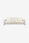 Loft24 - Hörn Soffa 3 Sits 1 Recliner Höger Manuell Lund - Vit - 3-sit...