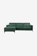Loft24 - Soffa 2-sits 1 Recliner Elektrisk Lund - Grå - 2-sits soffor ...