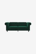Dorel Home - Bäddsoffa 3-sits med schäslong Hartford - Brun - Bäddsoff...