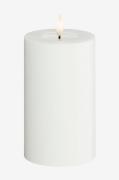 DeluxeHomeart - LED-pelarljus 7,5x12,5 cm - Vit - Ljus - Från Homeroom