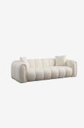 Hanah Home - 3-sits soffa Puffy - Vit - 3-sits soffor - Från Homeroom