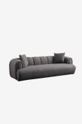 Hanah Home - 3-sits soffa Puffy Plain - Grå - 3-sits soffor - Från Hom...
