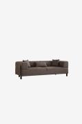 Hanah Home - Soffa med 3 sittplatser Gio - Brun - 3-sits soffor - Från...