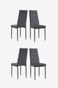 Loft24 - Matstol 4 Pk Becca - Grå - Stolar - Från Homeroom