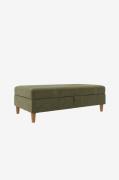 Dorel Home - Ottoman med förvaring Lilly - Grön - Fotpallar & puffar -...