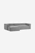 Kave Home - BLOK soffa - divan vänster - Grå - 4-sits soffor - Från Ho...