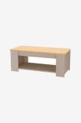 Loft24 - Soffbord med 1 hylla Emerald - Brun - Soffbord - Från Homeroo...