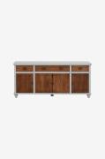 Loft24 - Skänk 3 lådor 4 dörrar Hanna - Grå - Skänkar & sideboards - F...