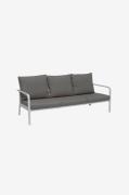 Hillerstorp - Soffa Hånger 3-sits Vit ram Dynor grå-beige - Vit - Loun...