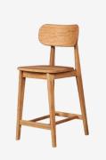 Wood Furniture - Barstol Paula Wooden , ek, 70 cm - Brun - Barstolar &...